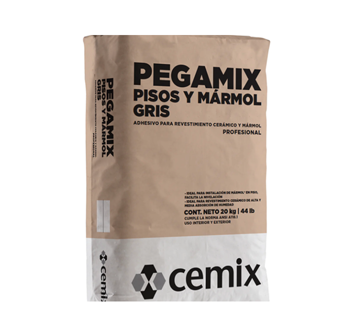 Pegamix pisos y marmol gris